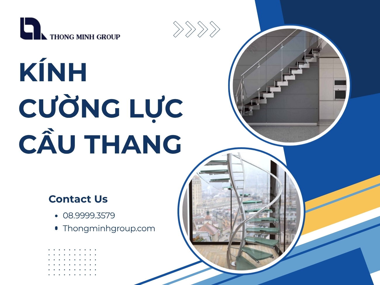 Kính cường lực cầu thang